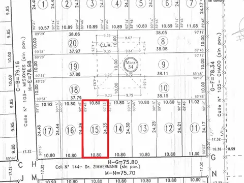 Terreno en Venta en Esperanza, USD 26.000
