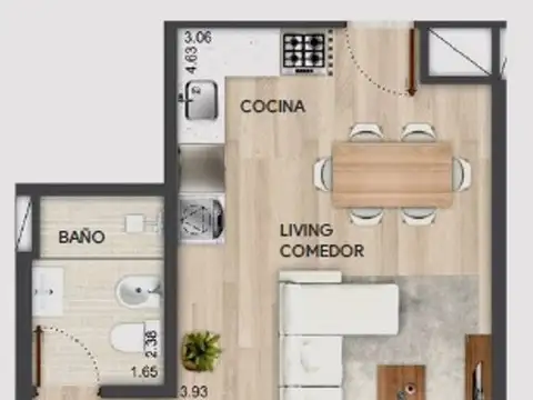 Venta apto 2 dorm. en obra, Parque Batlle