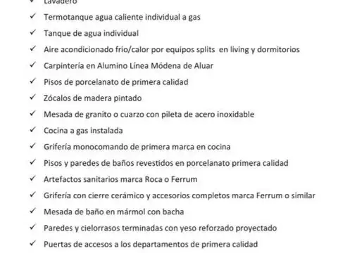 Departamento en Venta con 1 cocheras