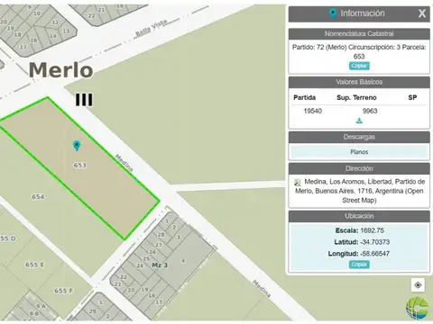 Chacra en Alquiler en Merlo Libertad 1 Hectarea