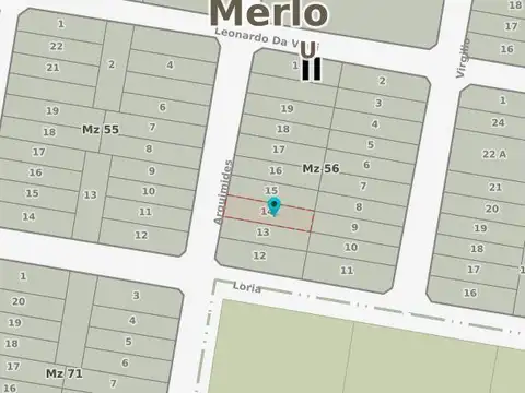 Terreno en Venta 52  mts Fondo