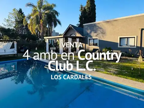 CASA 4 AMBIENTES EN VENTA, COUNTRY CLUB LOS CARDALES