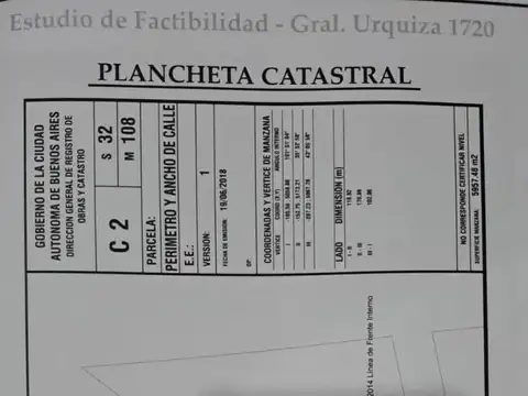 Terreno en Venta de 166,0 m2