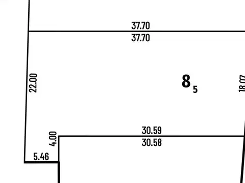 Terreno en Venta 37  mts Fondo