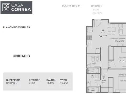 Departamento en Venta de Monoambiente