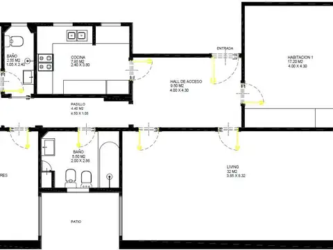 Departamento en Venta de 3 dormitorios