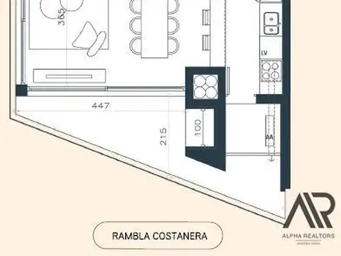 Departamento en Venta de 3 ambientes