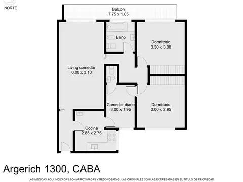Departamento en Venta de 2 dormitorios