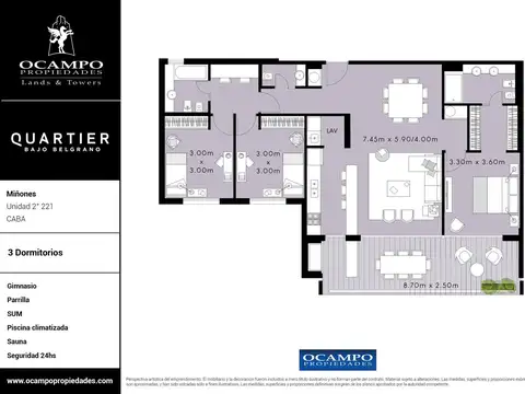 Departamento en Venta en Belgrano, USD 1.011.927