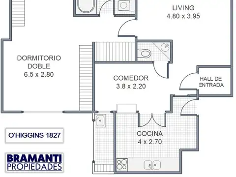 Departamento en Venta de 1 dormitorio