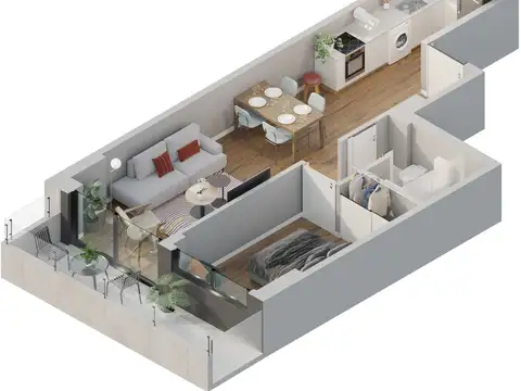 Departamento en Venta de 2 ambientes