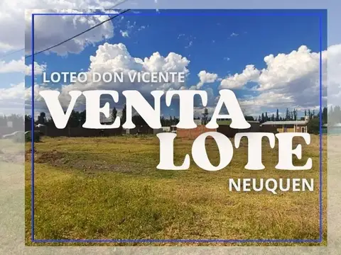 VENTA LOTE DON VICENTE NEUQUEN