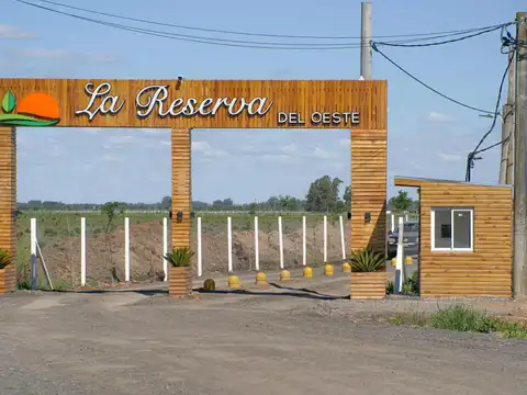 OPORTUNIDAD MUY LINDO LOTE EN LA RESERVA DEL OESTE