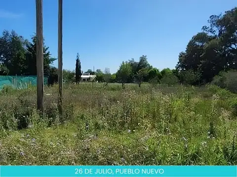 Lote Sobre Calle 26 De Julio, Pueblo Nuevo, Luján En Venta