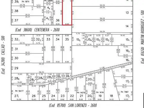 Terreno - Urquiza y Rodríguez - B. Lourdes Rosario | Venta