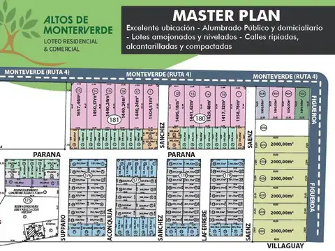 Av. Monteverde (Ruta 4)  y F. Sanchez "1M"
