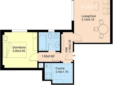 Departamento en Alquiler de 2 ambientes