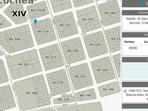 Terreno en Venta en Quequen, USD 17.000