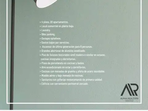 Departamento Monoambiente con 1 baño