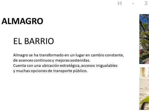 Departamento 2 ambientes con 1 baño