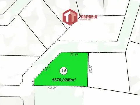 Terreno en Venta de 1676,0 m2