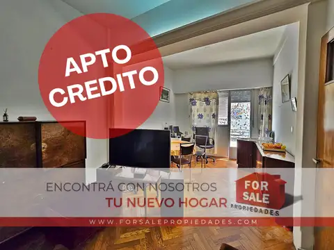 Semipiso de 3 Ambientes Al Frente con Balcón y Dependencia – Excelente Ubicación