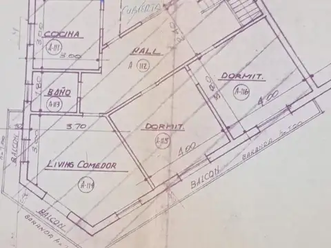 Depto Tipo Casa 4 ambientes con 1 baño