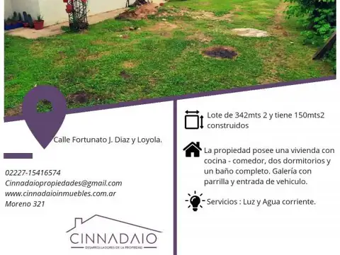 Casa en Venta con 1 cochera