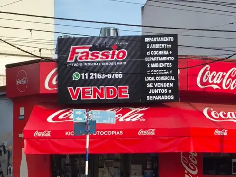 LOCAL COMERCIAL CON DEPOSITO Y DEPARTAMENTO 2 AMBIENTES CON PATIO EN PH