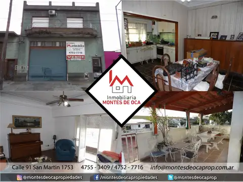 VENTA EN BLOCK  - SAN MARTIN- GALPON 250m2 CON VIVIENDA
