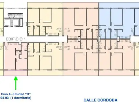 Departamento 2 ambientes con 1 baño