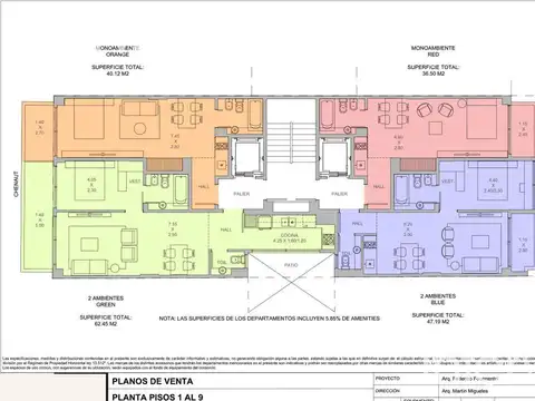 Monoambiente en Las Cañitas