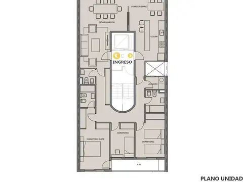 Venta departamento 3 dormitorios Pichincha Rosario