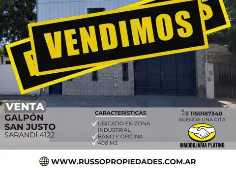 Venta Galpon San Justo