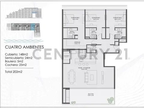 AQUA MARINA Av. del Puerto 10000, Piso 4