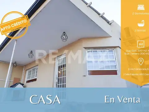 VENTA CASA 2 DORMITORIOS CALLE FALUCHO 432 - CENTE