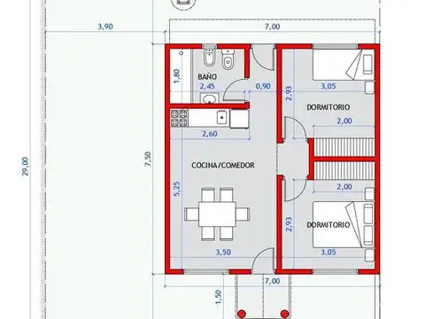 Casa en Venta de 2 dormitorios