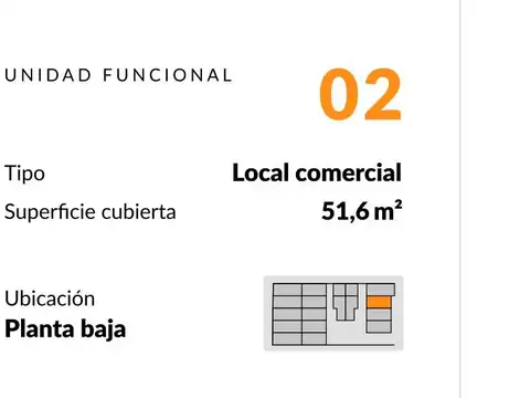 VENTA Local Comercial 51.66m2 UF 2  Ruka 11, San Martin de los andes