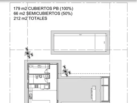Casa 4 ambientes con 2 baños