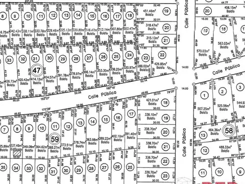Terreno en Venta 34  mts Fondo