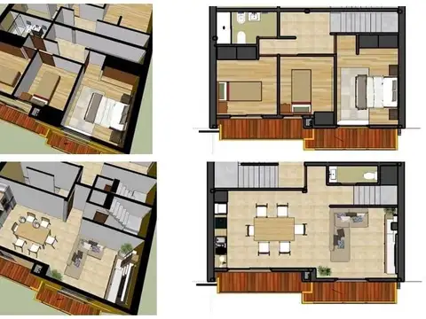Depto Tipo Casa en Venta de 1 dormitorio