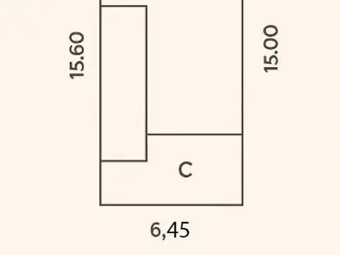 Terreno en Venta 6  mts Frente