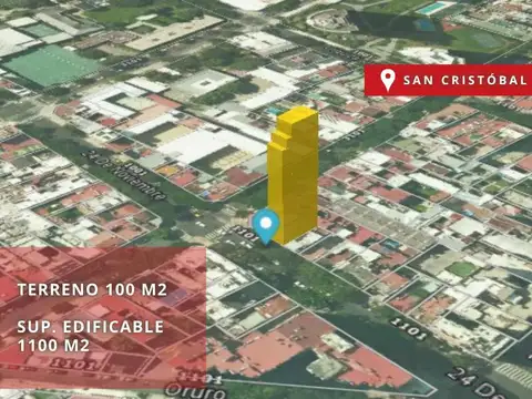 Terreno 100 m² - 24 de Noviembre entre Av San Juan y Humberto Primo