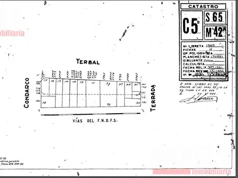 Terreno en Venta 32  mts Fondo