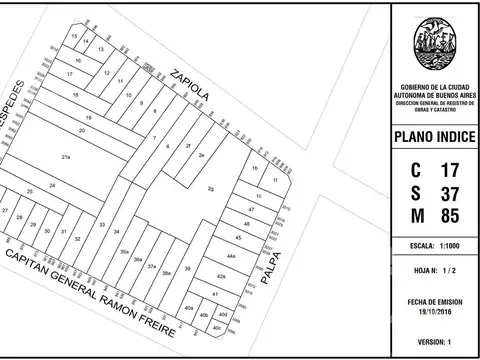 Terreno en Colegiales