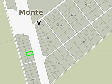 Fracción de 3200m2 venta sobre Ruta 3, San Miguel del Monte