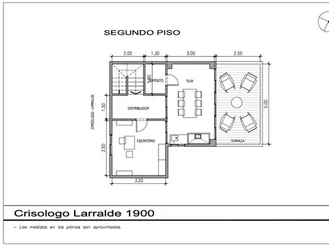 Depto Tipo Casa 4 ambientes con 3 baños