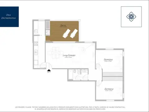 Departamento 3 ambientes con 1 baño