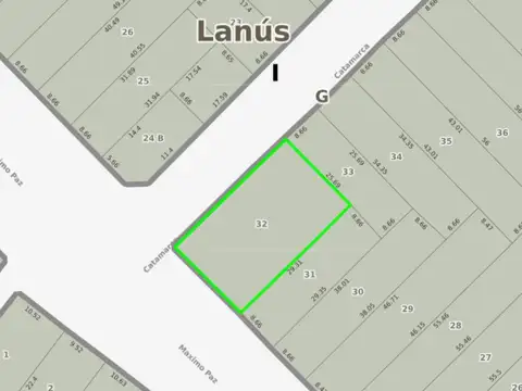 Terreno en Venta de 493,0 m2