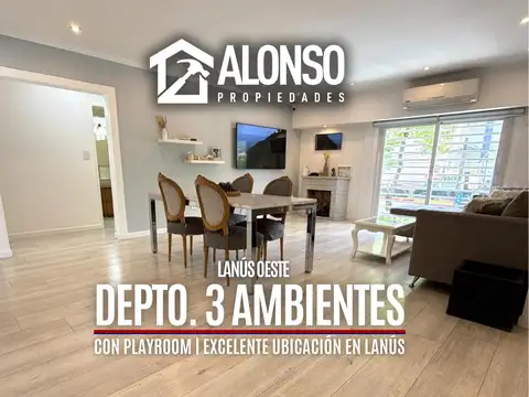 Departamento 3 ambientes en venta en Lanusita